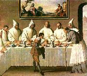 Francisco de Zurbaran st, hugo in the refectory oil on canvas